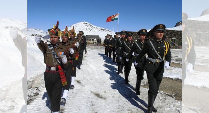 Indian Chinese soldiers